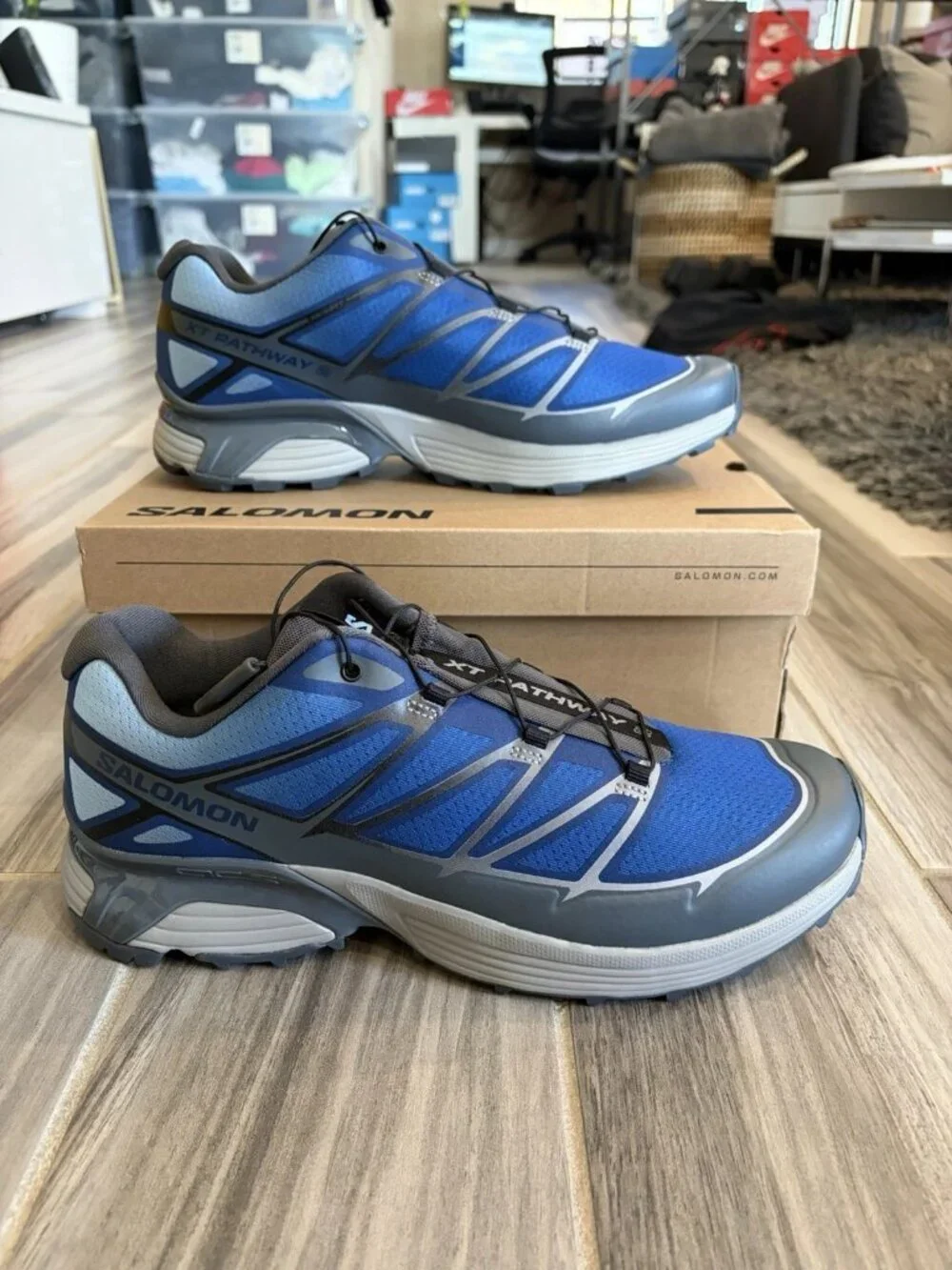 Salomon XT-Pathway 2 Shoes - Asphalt/Black/Dark Blue L49193-500
